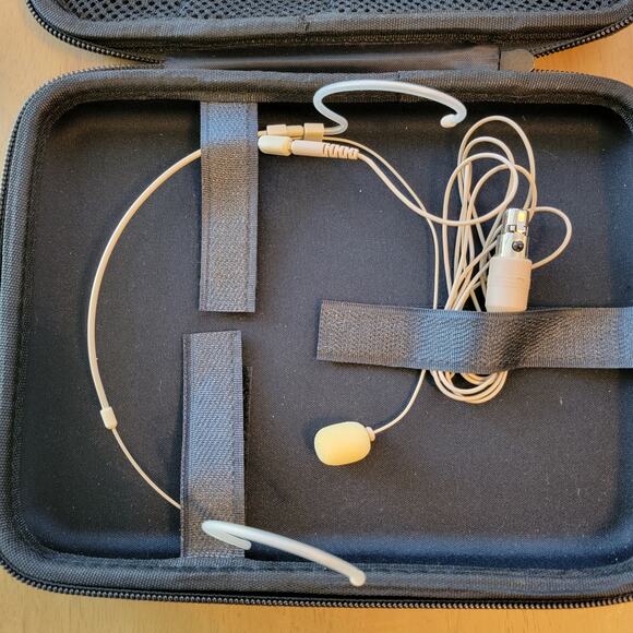 Samson Wireless Mic Microphone Headset Earpiece Beige Lightweight - Picture 2 of 7